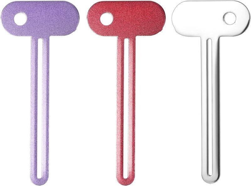 Fadayunn Toothpaste Squeezer Tube Squeezer Tool Toothpaste Squeezer Roller Metal Tube Squeezer Key Tooth Paste Squeezer Rollers Dispenser Tube Squeezers for Extruding Toothpaste Facial Cleanser Cosmetics - Image 1
